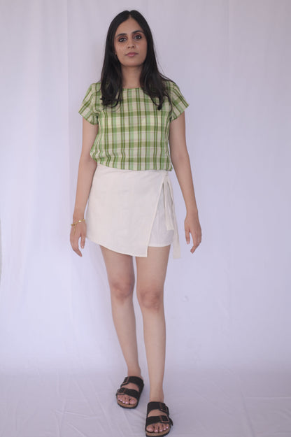 Cotton Wrap Skorts