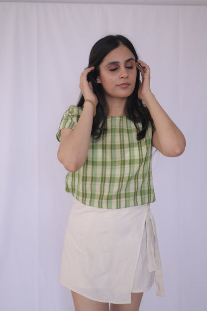 Cotton Wrap Skorts