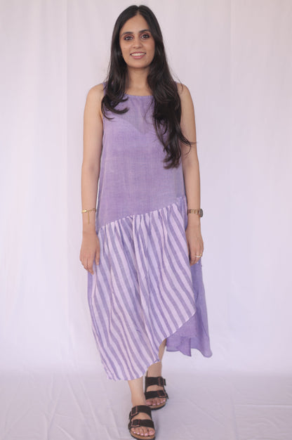 Lavender Drift Handloom Dress