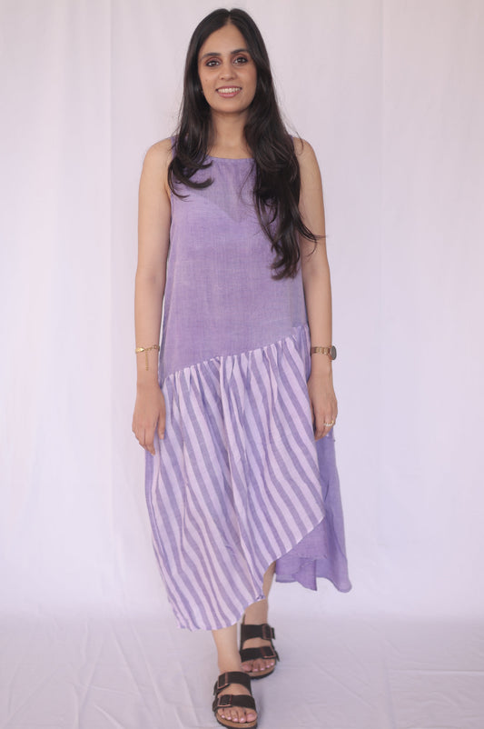 Lavender Drift Handloom Dress