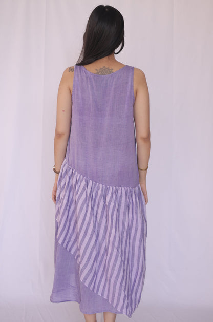 Lavender Drift Handloom Dress