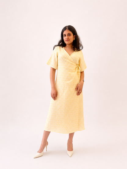 Wrap Midi Dress