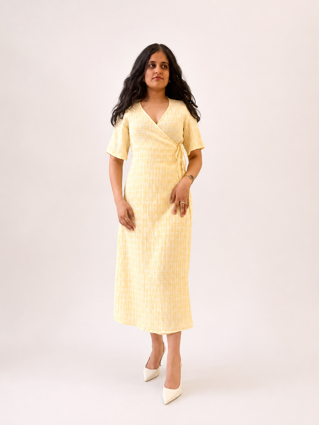 Wrap Midi Dress