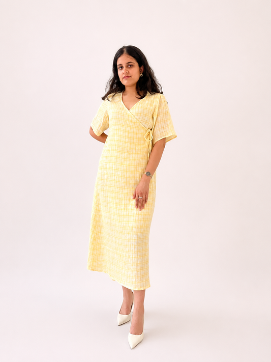 Wrap Midi Dress